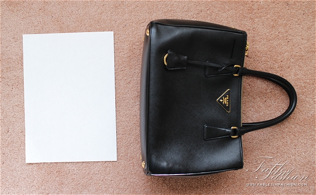 Prada Saffiano Lux Small Tote Review and Photos - Fables in Fashion  