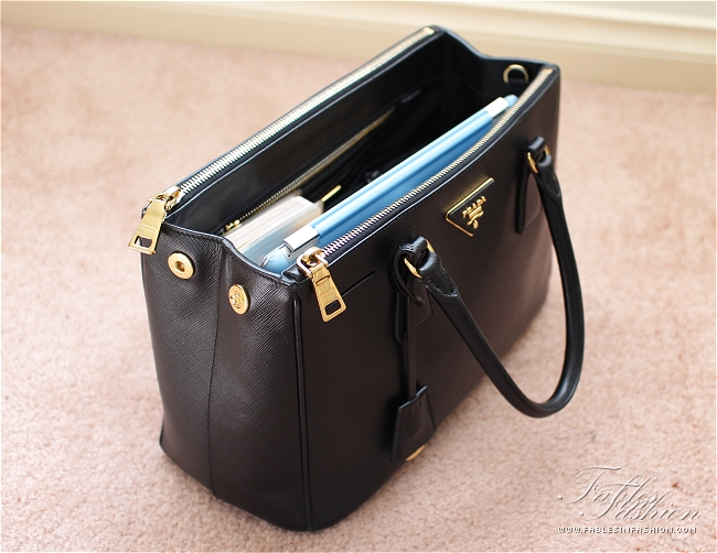 Prada Saffiano Lux Small Tote Review and Photos - Fables in Fashion  