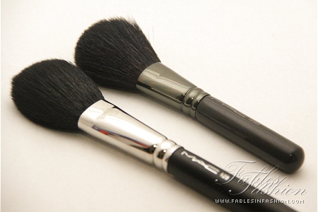 MAC Full Sized Brushes vs MAC Travel Sized Brushes Comparison