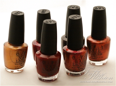 OPI Burlesque Nail Swatches Part 2 (Solids)