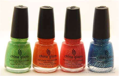 China Glaze Fun in the Sun Nail Swatches