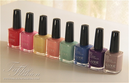 Face of Australia Luxe Nail Polish Collection Swatches