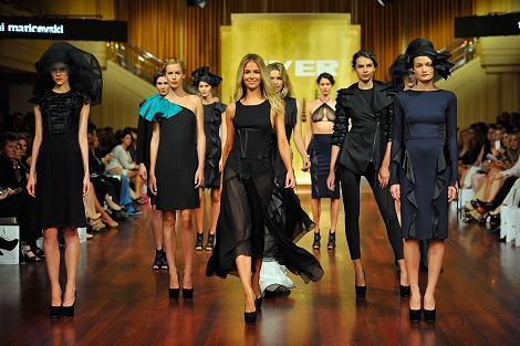 Backstage at Myer’s Autumn Winter Fashion 2012 Launch with Illamasqua’s Clare Lille