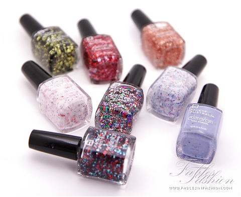 Face of Australia Glitterati Nail Polish Collection Review, Swatches and Photos