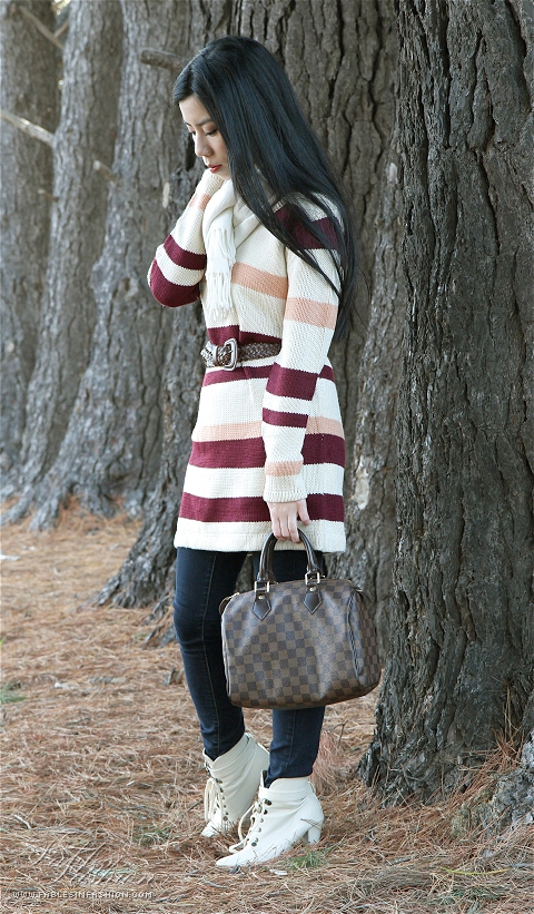 Winter Days with a Knitted Dress