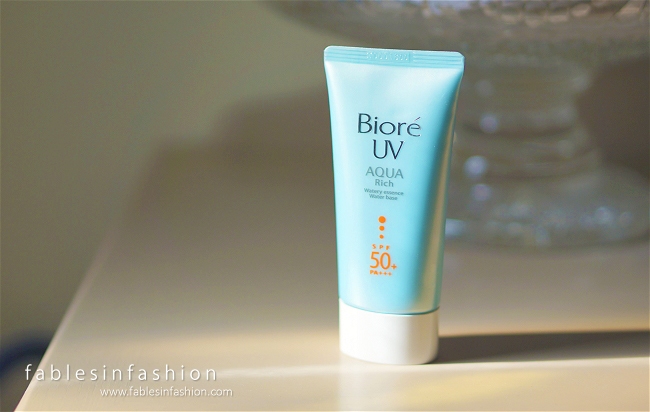 Best Facial Sunscreen ~ Biore UV Aqua Rich Review and Photos