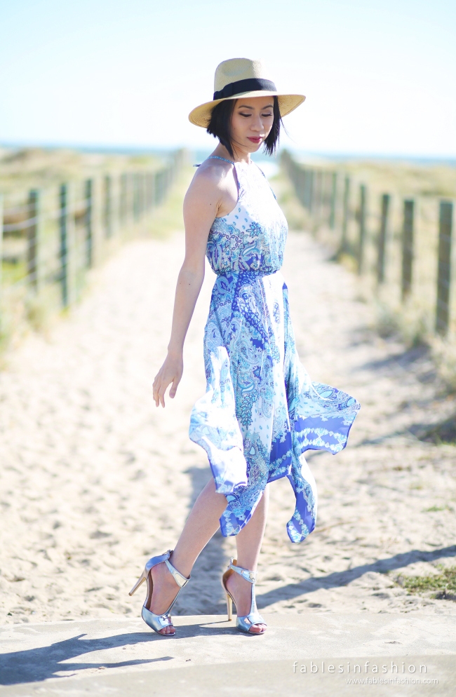The Blue Scarf Dress
